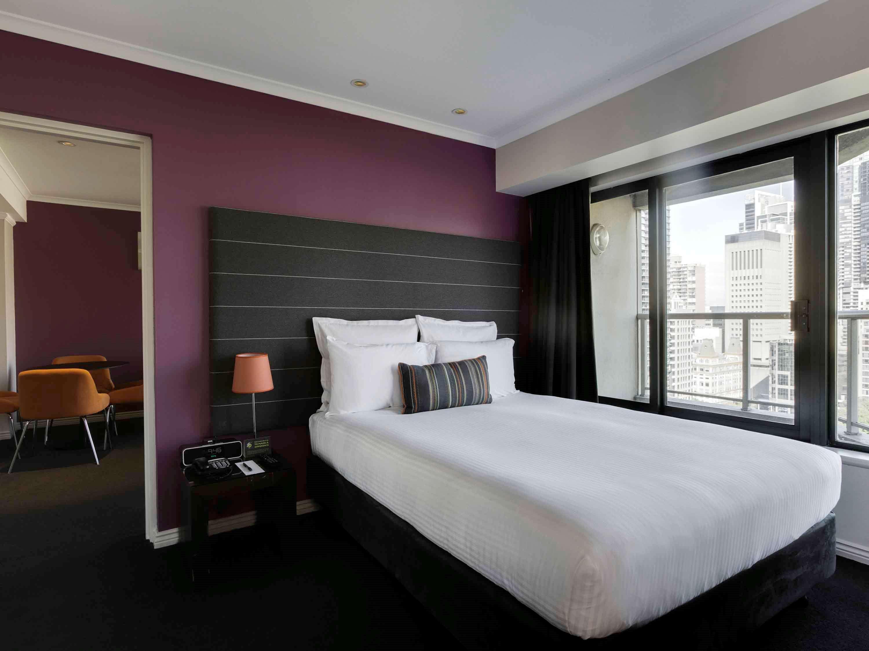 Готель Pullman Sydney Hyde Park Екстер'єр фото A bedroom at the hotel